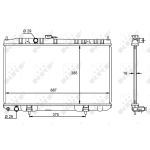 Radiator, motorkoeling NRF 59099