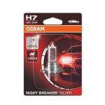 Lâmpada de halogéneo OSRAM H7 Night Breaker Silver 12V, 55W
