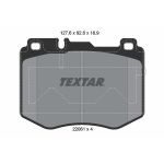 Kit de plaquettes de frein, frein à disque TEXTAR 2206101, Avant