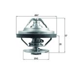 Thermostat, Kühlmittel MAHLE TX 158 83