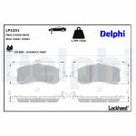 Bromsbeläggssats DELPHI LP3251, fram