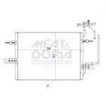 Condensator, airconditioning MEAT & DORIA 991101