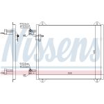 Condensatore, impianto di climatizzazione NISSENS NIS 94584