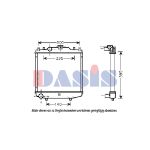 Arrefecedor do motor AKS DASIS 510018N
