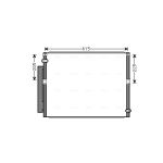 Condensator, airconditioning AVA COOLING TO5569D