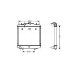 Arrefecedor do motor AVA COOLING DWA2051