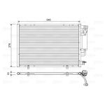 Condensator, airconditioning VALEO 822613