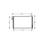 Condensator, airconditioning AVA COOLING HDA5209