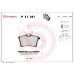 Bromsbeläggssats BREMBO P 61 084, bak