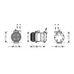Klimakompressor AVA COOLING ALAK009