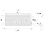 Condenseur (climatisation) MAHLE AC 1133 000S