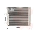 Condensador, sistema de ar condicionado VAN WEZEL 13005355