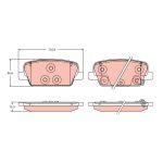 Jeu de plaquettes de frein TRW GDB2359