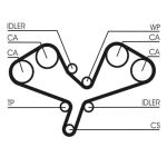 Set di cinghie di distribuzione CONTINENTAL CT1068K1