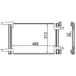 Condensator, airconditioning MAHLE AC 516 000S