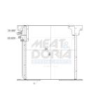 Condensator, airconditioning MEAT & DORIA 991245