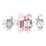 Compressor, ar condicionado VAN WEZEL 8200K318