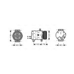 Klimakompressor AVA COOLING RTAK069