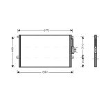 Condensator, airconditioning AVA COOLING JE5018