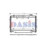 Radiateur moteur AKS DASIS 210168N