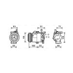 Airco-compressor AVA COOLING KAK144