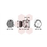 Compresseur de climatisation VAN WEZEL 5300K449