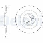 Disque de frein DELPHI BG9194C