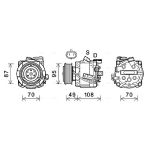 Airco-compressor AVA COOLING OLK668