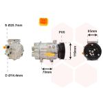 Klimakompressor VAN WEZEL 0900K253