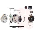 Compresseur de climatisation VAN WEZEL 5900K143