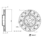 Disco de travão FEBI BILSTEIN 186227, 1 Peça