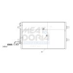 Condensator, airconditioning MEAT & DORIA 991047