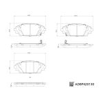 Jeu de plaquettes de frein BLUE PRINT ADBP420130