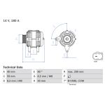 Driefasige generator BOSCH 0 986 083 310