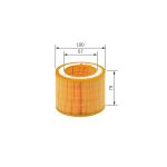 Filtro de ar BOSCH FILTRY F 026 400 253