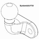 Anhängebock, Anhängevorrichtung F30 WESTFALIA 306351600001