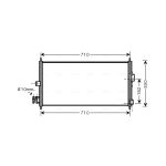 Condensator, airconditioning AVA COOLING DN5270