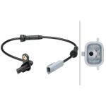 Sensor do ABS traseiro, direito HELLA 6PU 012 679-221