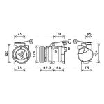 Compresseur de climatisation AVA COOLING MZAK219