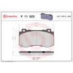 Conjunto de pastilhas de travão BREMBO P 11 023