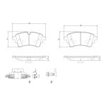 Jogo de pastilhas para travão de disco BREMBO P85185NX