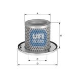 Filtro de aire secundario UFI 27.A39.00