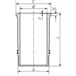 Zylinderlaufbuchse MAHLE 439 WN 04 01