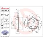 Bromsskiva BREMBO 09.B338.1S