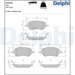 Bromsbeläggssats DELPHI LP3709, fram
