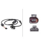 Capteur, vitesse de rou HELLA 6PU 012 806-181