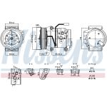 Compresseur de climatisation NISSENS NIS 890957