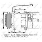 Ilmastoinnin kompressori NRF 32704