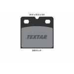 Kit de plaquettes de frein, disque de frein de stationnement TEXTAR 2061005, Arrière