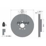 Disco de freno TEXTAR 92243303 frente, ventilado, 1 pieza